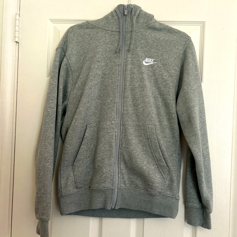 Grey Nike athletic zip up